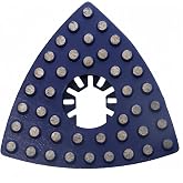 StoneDT Oscillating Triangular Diamond Grinding Pads, 3 Inch Metal Bond Dots Grinding Disc for Edge Tight Corners, 100 Grit