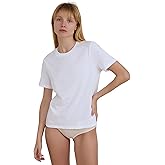 Organic Basics Womens True Regular Cotton Crew Neck Short-Sleeve Tee