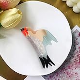 Acetate Swallow Women Hair Clips for Thin Hair,Bird Shape Claw Clips Cute Hair Accessories Fun Animal Claw Clip (green)