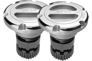 Mile Marker 549 Pair of Premium Manual Locking Hubs fits 2005 2020 F250 F350 F450 F550 - Replaces Original Equipment Manual or Automatic Hubs - High Performance - Durable Metal Construction