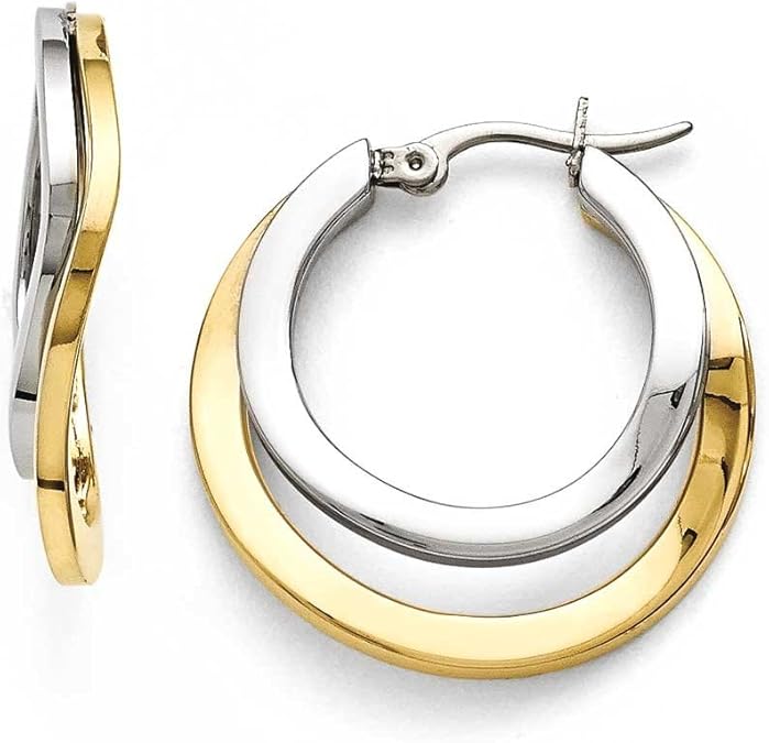 chisel stainless steel earrings