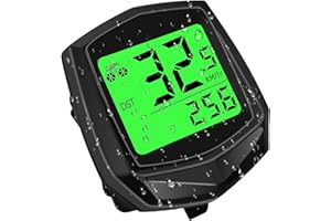 DONDOFLA Bike Computer and Bike Odometer Wireless MPH KM/H Bicycle Speedometer with Automatic Wake-Up Cycling Speed Tracker Display & Single Mileage & Multi-Functions & Calories Statistics Accessories