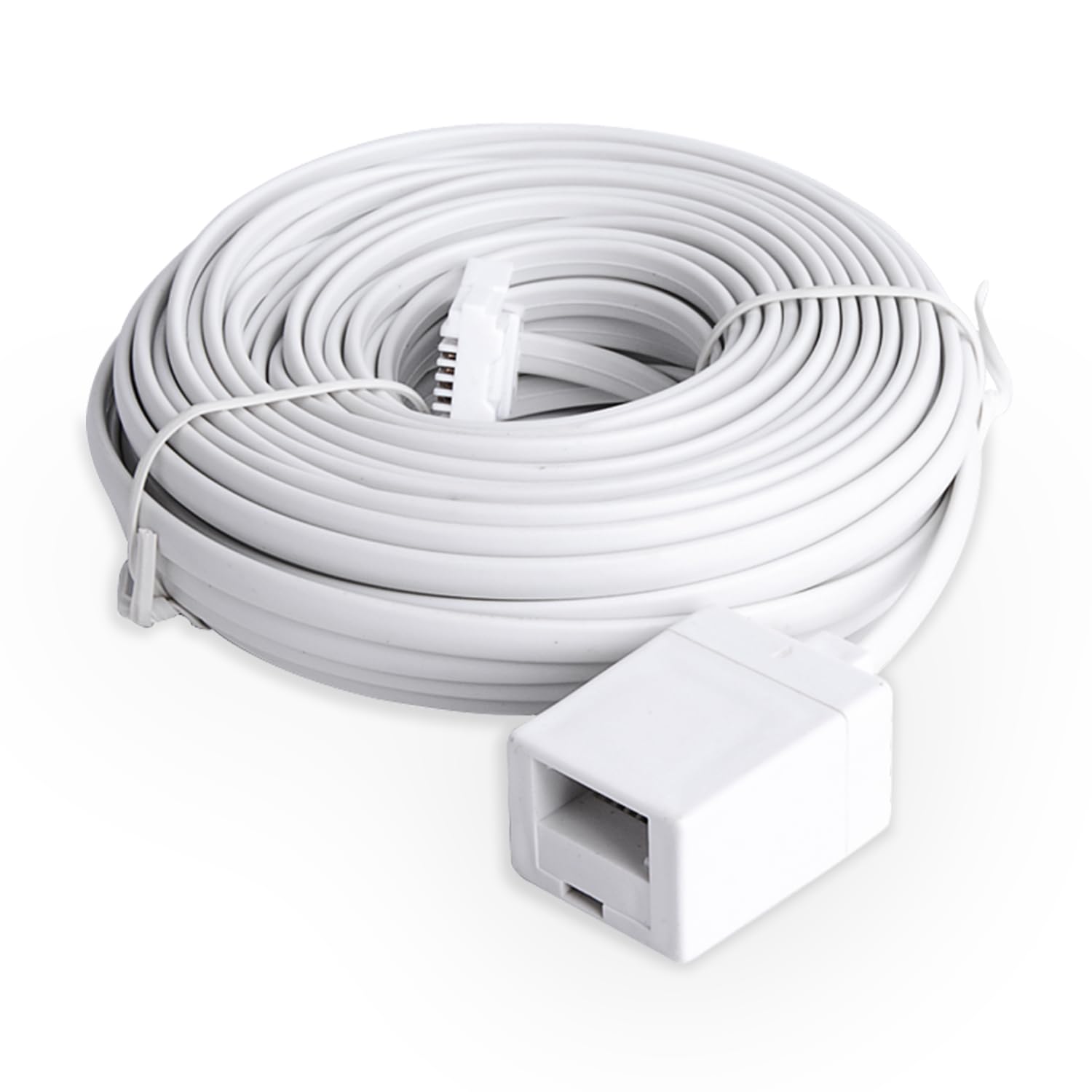MAOZHOU BT Telephone Extension Cable,10 m BT Plug to BT Socket Extension Cable,Telephone Extension Cord for BT UK Landline Phone Cord Home & Office Fax Modem