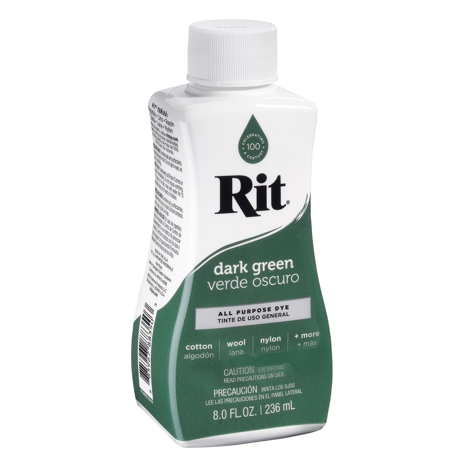 Rit Liquid Fabric Dye, 8-Ounce, Dark Green, 8 Fl Oz (Pack of 1)