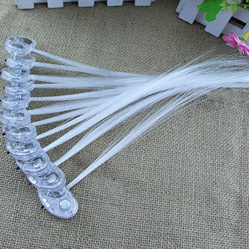 image for LUOEM 10Pcs LED Braid Hair Lights Party Favors Supplies Light Up Toys 