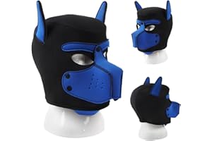 Creative gothic dog head mask, alternative role play headgear for men and women party rave night