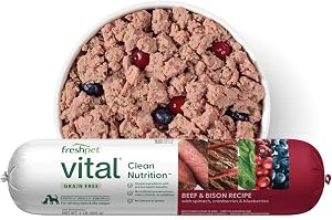 Deli Fresh Pet Food 518040 Vital Bison/Beef Roll For Pets, 1-Pound