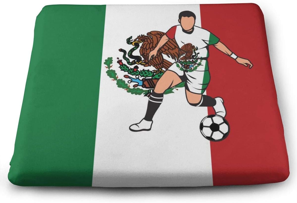 Amazon Co Jp メキシコサッカースポーツチェアシートクッションは ホーム部の筋肉の圧力を軽減しますオフィスホーム用弾性フォームパッド ホーム キッチン