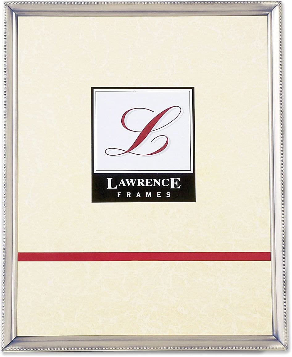 Lawrence 11580 8-Inch x 10-Inch Metal Pewter Picture Frame — image 1