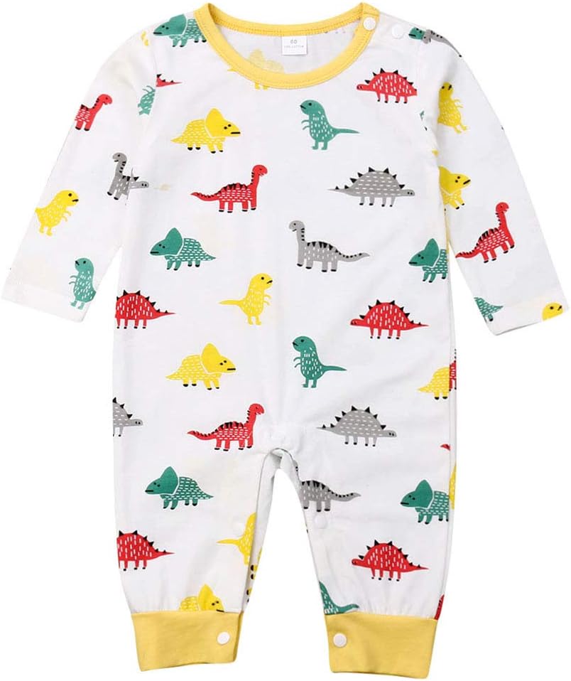 CQHY MALL Baby Girls Boys Cute Animal Print Romper Infant Solid Jumpsuit Clothes Sleeveless Bodysuit Outfits, 0-24 Months