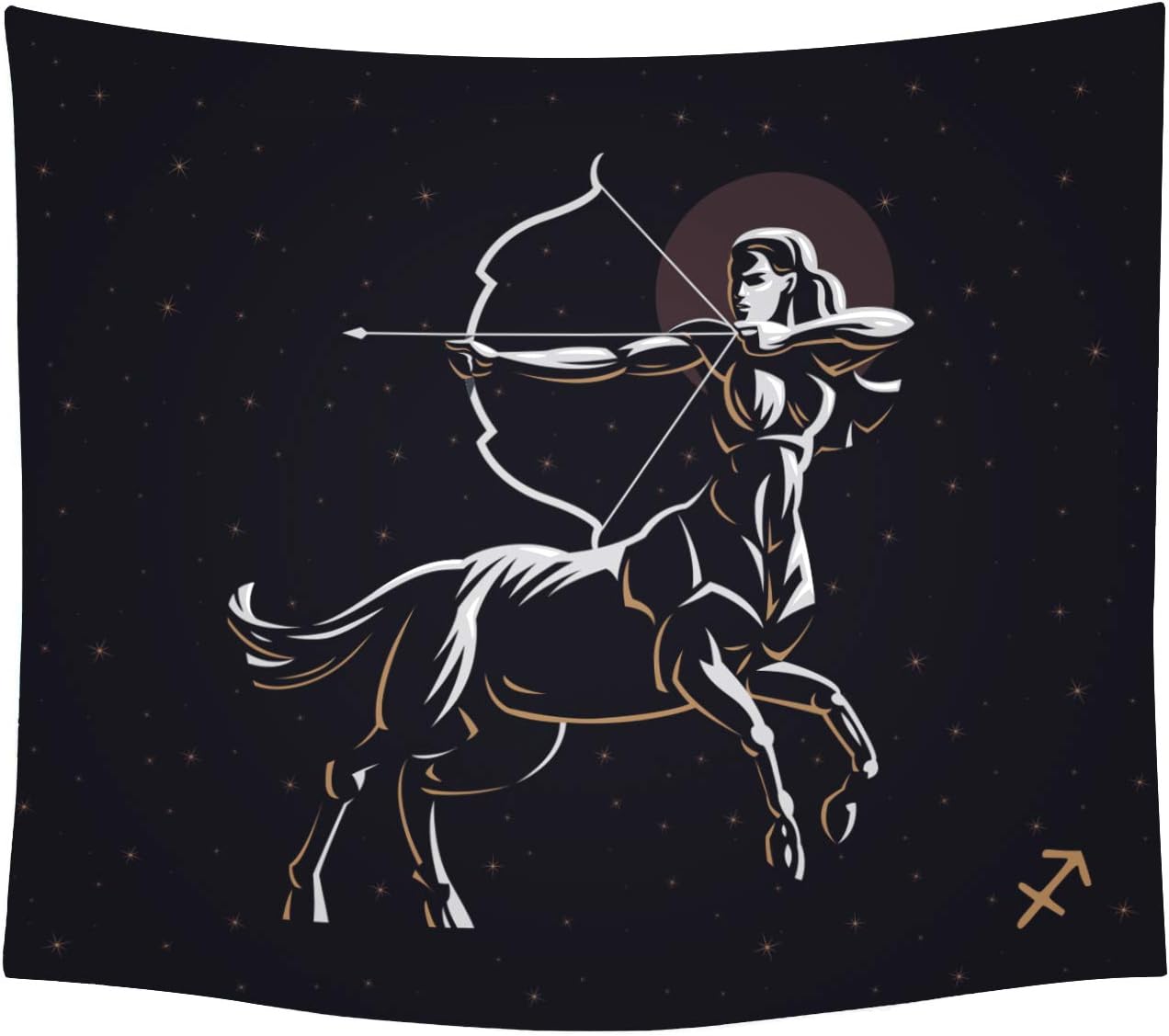 THE UNIVERSAL SIGNS Astrology Horoscope Zodiac Tapestry Decor Wall Hanging (Sagittarius) Blanket Bedspread Beach Towels Picnic Mat Home Decor