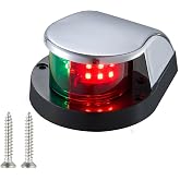 CZC AUTO Boat Navigation Light, Bi-Color Bow Light | For Pontoon, Yacht, Skiff and Small Boats