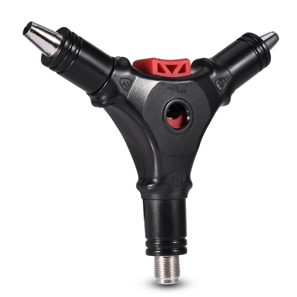 Topiky Coaxial Compression Tool F Head RG59 RG6 Connector Coax Cable Stripper 3 in 1 F Plug Coaxial Installation Fitting Tool for Digital TV