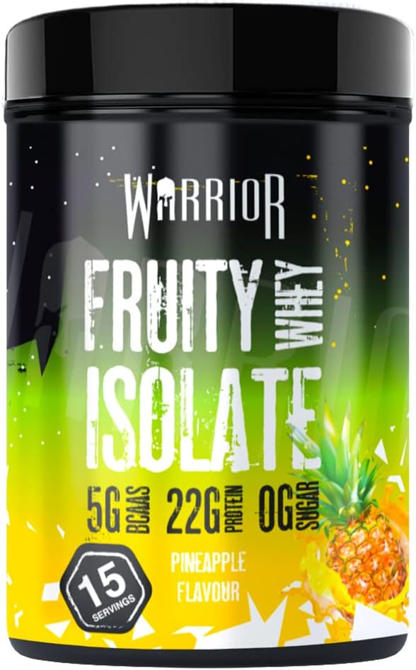 Warrior Clear Whey Isolate Pineapple 375g 21g Protein Low Sugar