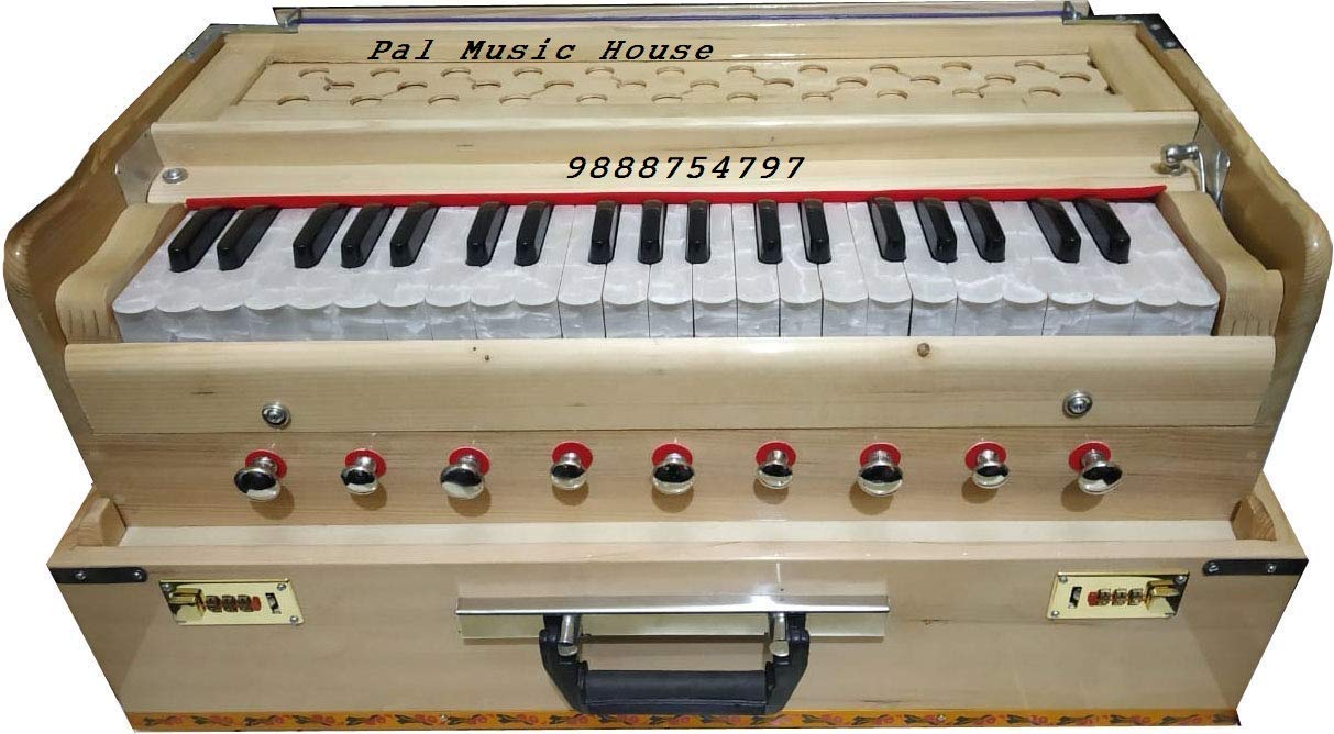 PAL MUSIC HOUSE® Folding Harmonium with 42Keys, 9 Stopper,7 Bellow