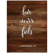 Amazon.com : Andaz Press Biblical Wedding Signs, Rustic Wood Print ...