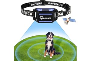 GPS Wireless Dog Fence, Electric Dog Collar Fence,Adjustable Warning Strength, Pet Containment System for Outdoor, Suitable f