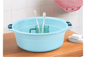 Aoaoy Large Capacity Thickened Plastic Wash Basin, Non Slip, Durable, Light and Portable, Washing Clothes Basin, for Washing 