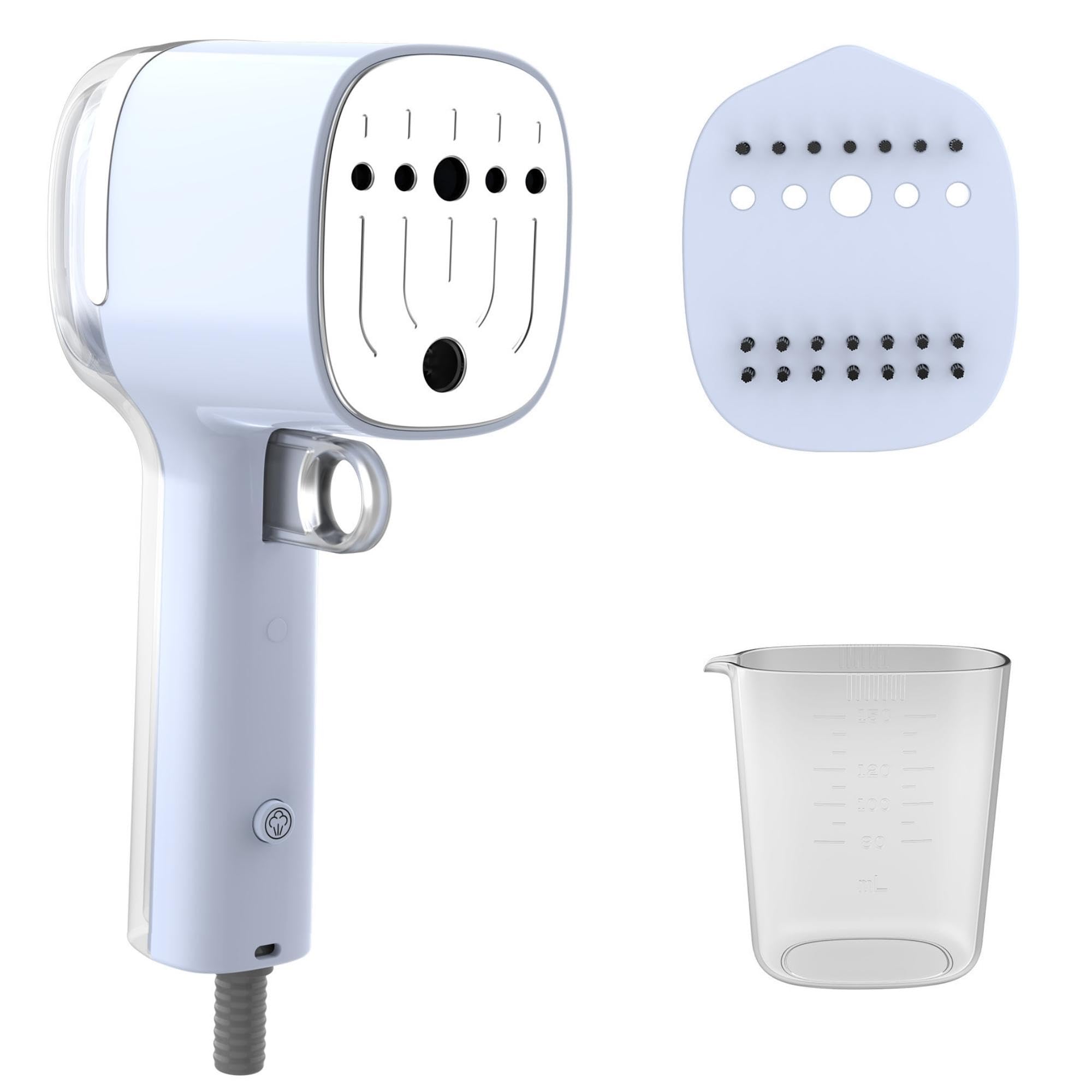SALAV® Quicksteam Portable Travel Hand Held Garment Steamer for Clothes, 10 seconds Fast Heating Time, Removes Wrinkles on Clothes and Fabrics, No Drip Steam, Stainless Steel Plate