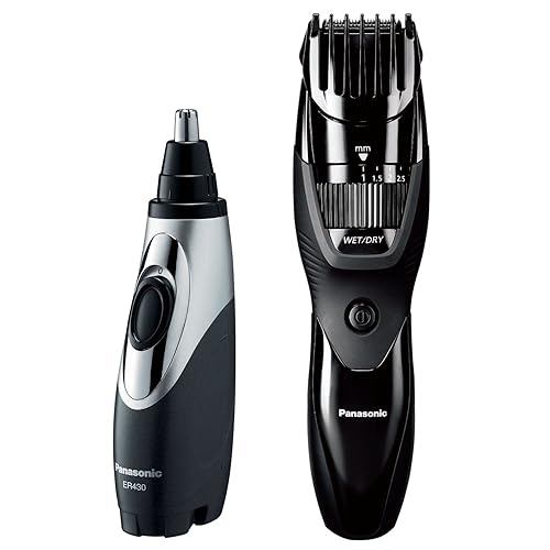 Panasonic Grooming Kit for Face, ER-GB42-K ER430K Bundle, Wet