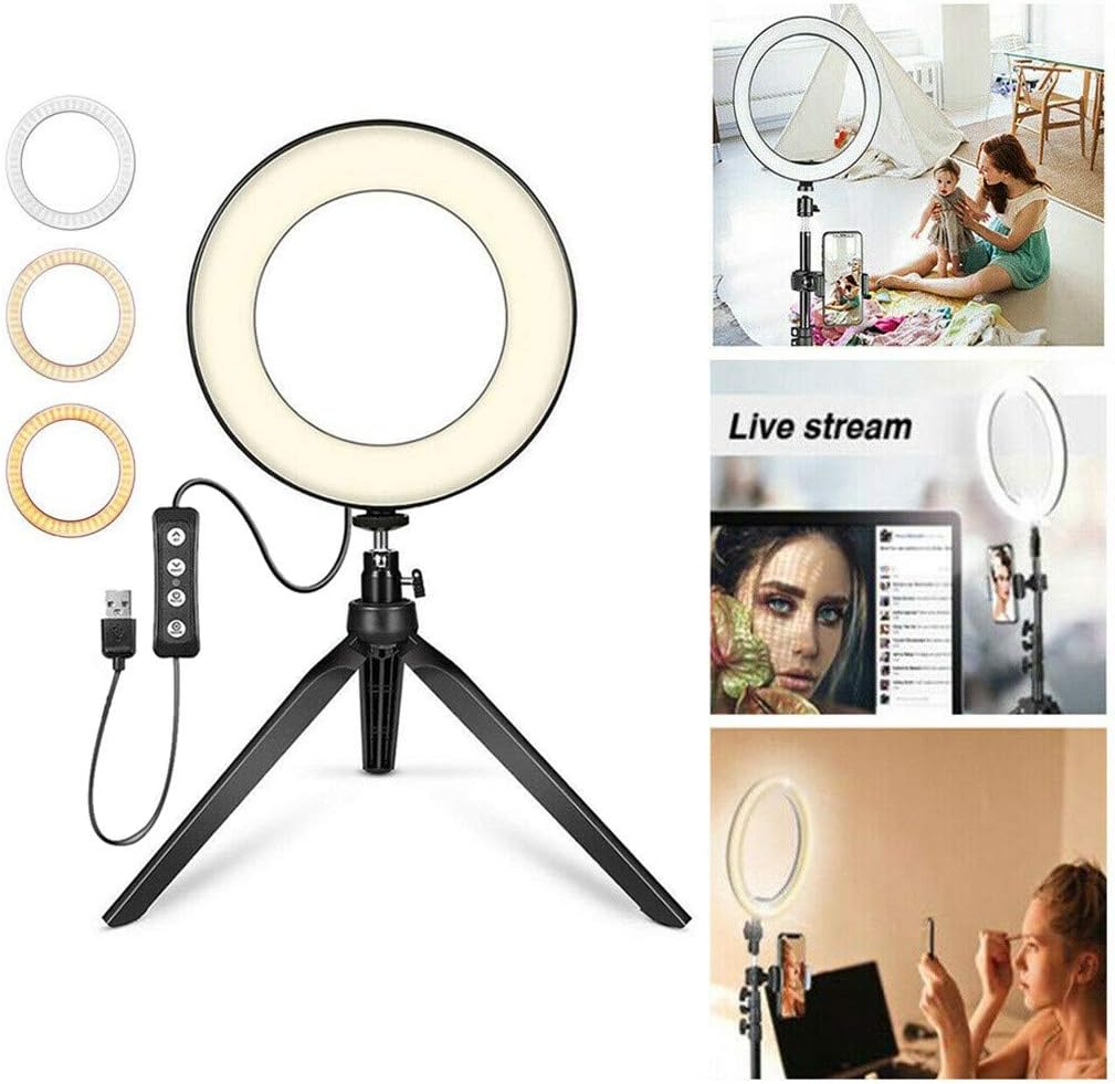 LED Round Photography Fill Light, ChainSee Professional USB