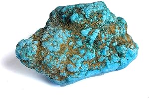gemhub Rare Blue Turquoise Healing Crystal 106.50 Ct Natural Raw Lapidary Cabbing Rough Turquoise Gemstone