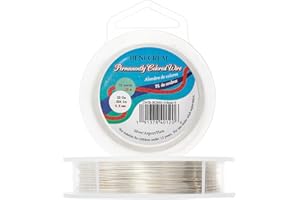 BENECREAT 22 Gauge Silver Jewelry Wire Tarnish Resistant Copper Wire Beading Making Wire for Bracelet Necklace Jewelry Making, 66 Feet/22 Yard
