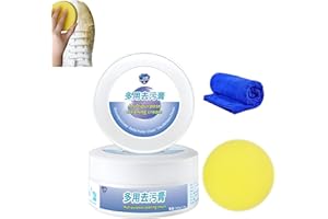 KCRPM Multi-Functional Cleaning And Stain Removal Cream, Shoes Multifunctional Cleaning Cream, White Shoe Cleaning Cream with Sponge (1pcs)