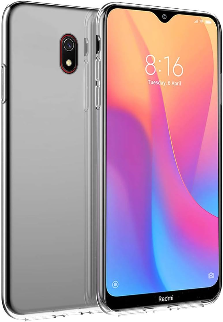 NCTech Case Compatible with Xiaomi Redmi 8A, [Ultra-Thin] & [Soft Touch] Premium Matte TPU Protect Cover for Xiaomi Redmi 8A (Clear)