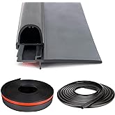 RV Slide Out Seal Base &amp; D-Seal Wiper | 018-312-EKD &amp; 018-341 EK | 1" x 15/16" x 35' &amp; 1/2' x 2.75' x 35&rsquo; Black Rubbers
