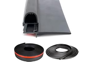 Qagea RV Slide Out Seal Base & D-Seal Wiper | 018-312-EKD & 018-341 EK | 1" x 15/16" x 35' & 1/2' x 2.75' x 35’ Black Rubbers