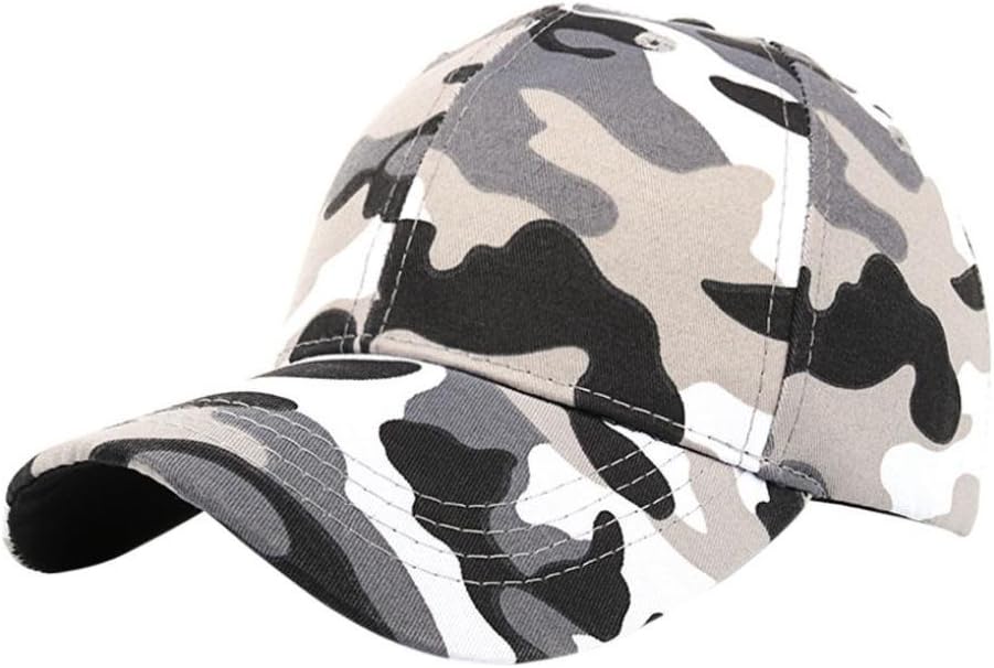 showsing ๐ฑ Women Men Casual Outdoor Cap Camouflage Sports Cap Adjustable Baseball Hat