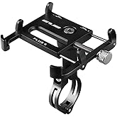 GUB Bike Phone Mount Holder, Aluminum Motorcycle Phone Holder Mount with 360° Rotation for iPhone 16 17 15 14 Pro Max Mini X XR Xs Plus, Samsung S25 S24 S22 4-7 Inch - Upgraded