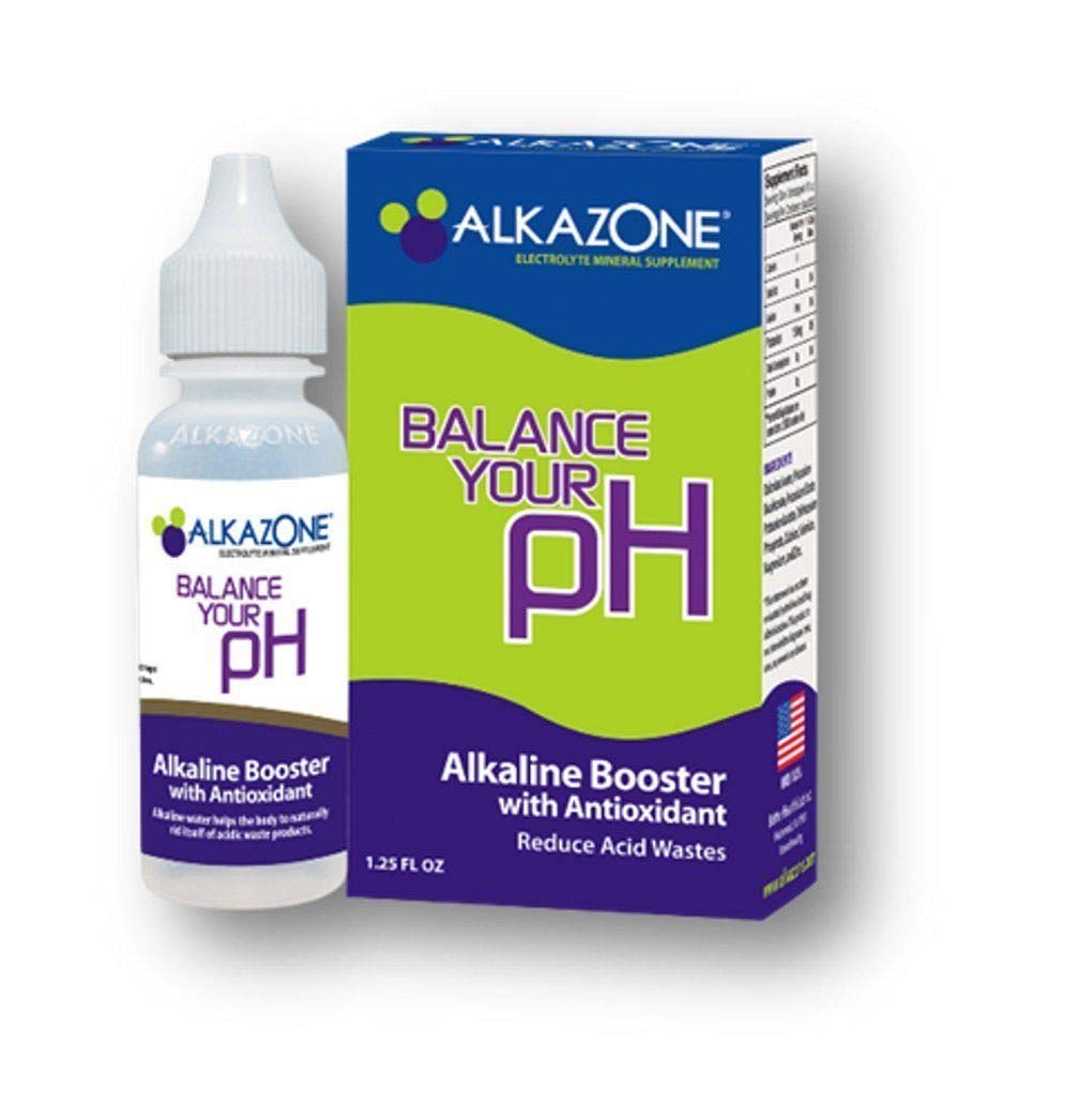Alkazone pH Booster Drops for Alkaline Water Includes 25 x Free SimplexHealth pH Test Strips