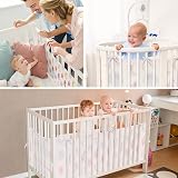 Vicloon Cot Bumper 2Pcs Breathable Mesh Crib Liner Unicorn view 7