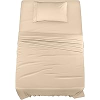 Utopia Bedding Bed Sheet Set - Brushed Microfiber 3 Piece Twin Bedding - Shrinkage & Fade Resistant - Soft Sheets - Easy…