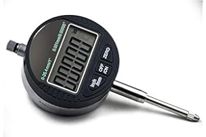Oudtinx Electronic Digital Dial Indicator Gage Gauge Inch/Metric Conversion 0-1 Inch/25.4 mm 0.00005 Inch/0.001mm
