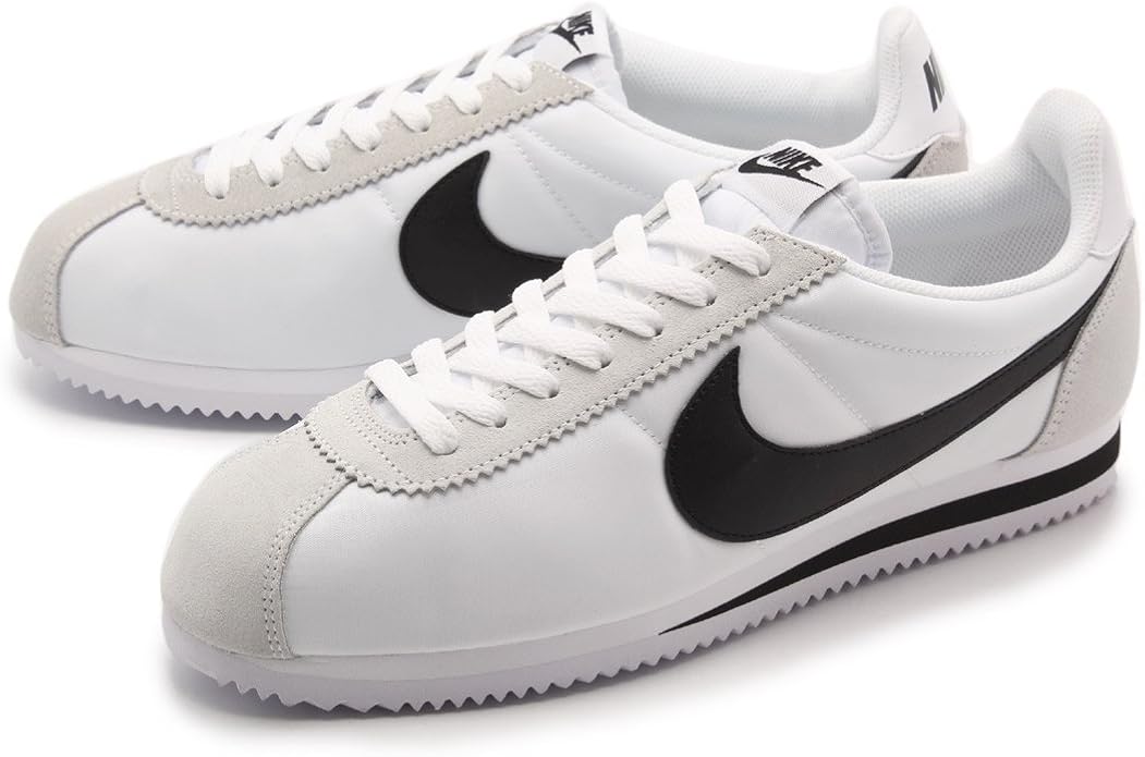 ナイキ Nike クラシック コルテッツ ナイロン スニーカー メンズ 01 ホワイト ブラック 27 5cm シューズ バッグ Amazon