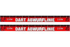 Dart Line Sticker - Self Adhesive Waterproof Paper Tape Floor Marker for Steel Darts Soft Darts Home Bar Office Party Dorm Ba