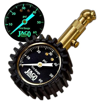 Tire Gauge In The Car, Jaco Elite Tire Pressure Gauge 60 Psi, Tire Gauge In The Car