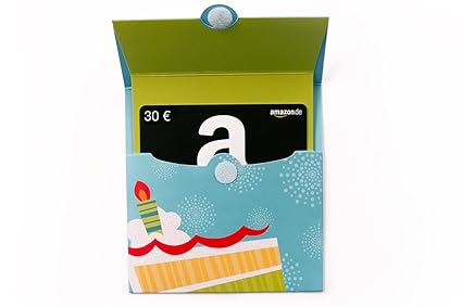 Amazon.de Geschenkkarte in Geschenkkuvert (Geburtstagstorte) - mit kostenloser Lieferung per Post