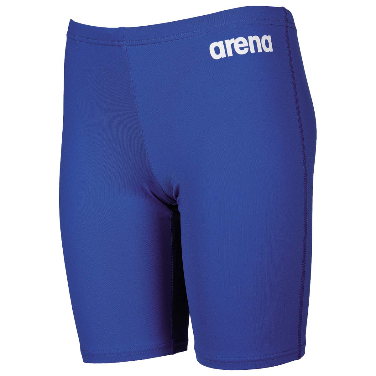 Arena Boys' Solid Jammer, Royal/White, 12-13-Inch,152