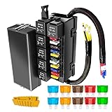 Gebildet 12V Fuse Relay Box with 6 Relays and 11