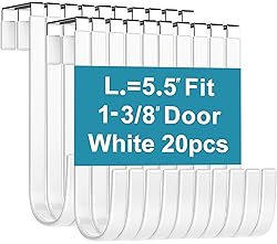 Mars-Rock Over The Door Metal Hooks with Plastic