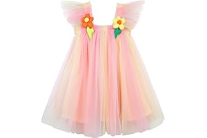 AGQT Baby Girls Tutu Dress Tulle Sundress Size 9M-5T