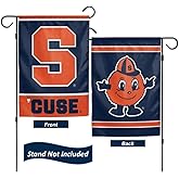 Syracuse Orange Garden Flag 12.5 x 18 Inch Double Sided College Yard Banner Flag Is Printed in the USA and Licensed by Wincraft