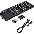 Socobeta Keyboard Ultra Mini Touchpad Rechargeable Backlit with Infrared Indicator, 2.4GHz Connection