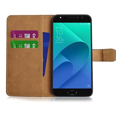 SDTEK ASUS Zenfone 4 Selfie ZD553KL (5.5 inch) Hülle, Tasche Leder Flip Case Brieftasche Book Etui Schutzhülle Handyhülle für