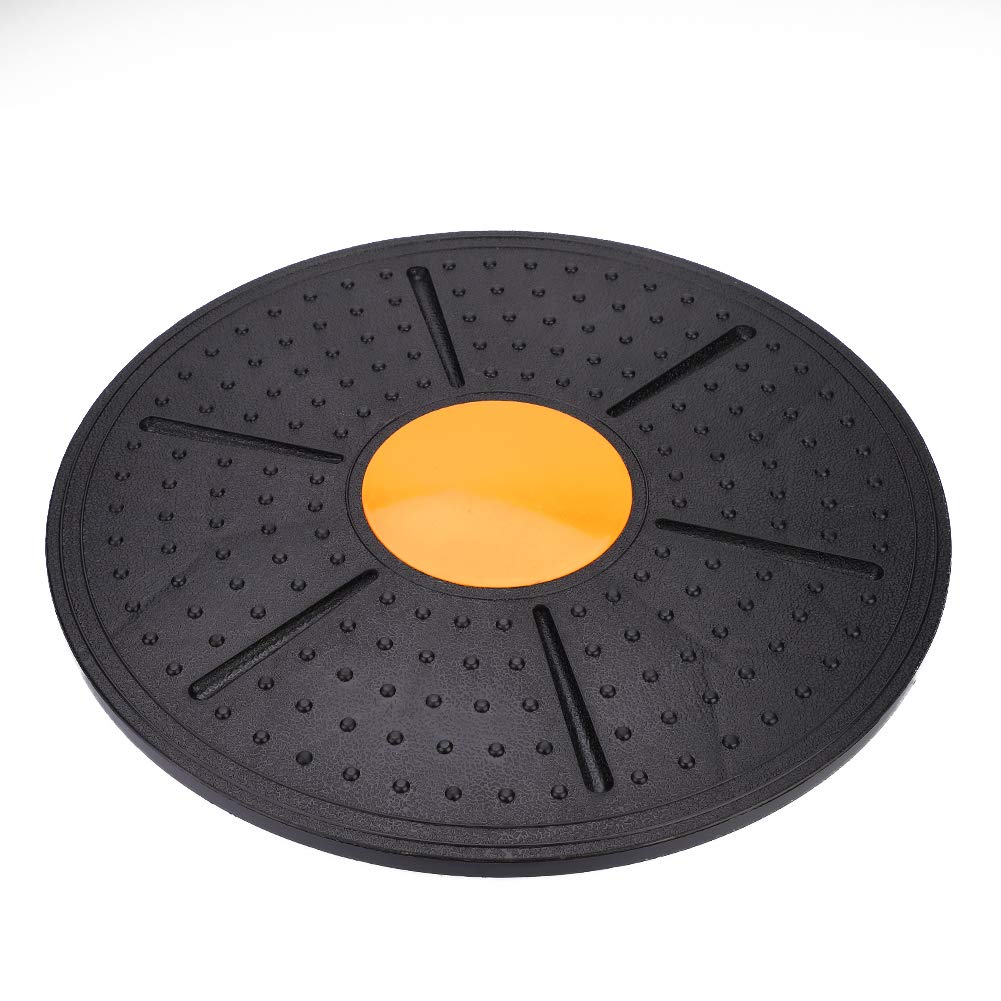 Wobble Balance Board,Stability Balance Disc for Adults Kids Fitness Yoga Training,Balance Cushion to Physical Therapy (Black-Orange)