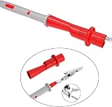 Cleqee 4PCS Multimeter Push on Alligator Clips 2mm Female Socket view 3
